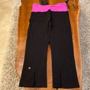 Lululemon black pink sz 6